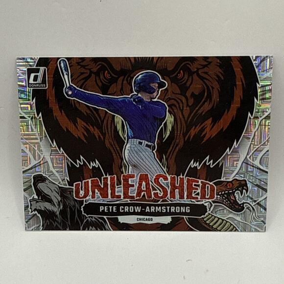 Pete Crow-Armstrong 2023 Panini Donruss Unleashed Mega-box Mojo Refractor - Picture 1 of 2